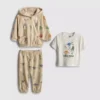 0–36 månader | Set med T-shirt, hoodie och mjukisbyxor med Jurassic World-motiv