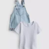 0–36 månader | Set med T-shirt och overall med fruktbroderi