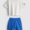 0–36 månader | Set med T-shirt och shorts med basketmotiv