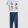 0–36 månader | T-shirt- och leggingsset med Disneys Musse Pigg och vänner