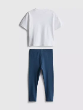 0–36 månader | T-shirt- och leggingsset med Disneys Musse Pigg och vänner