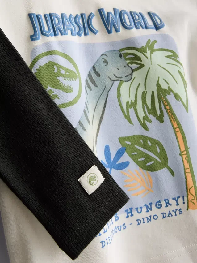 0–36 månader | T-shirt- och leggingsset med Jurassic World-motiv