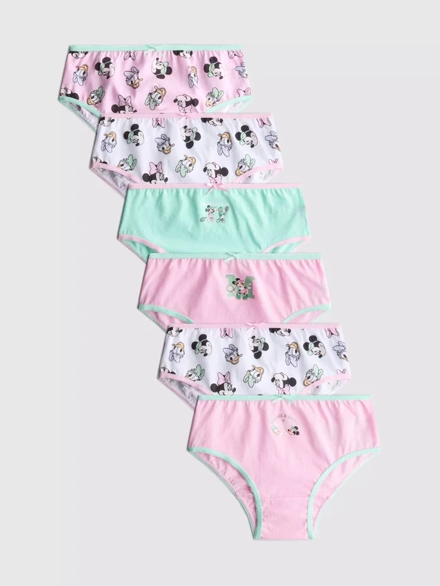 1,5–10 år | 6-pack Disney Minnie Mouse-kalsonger