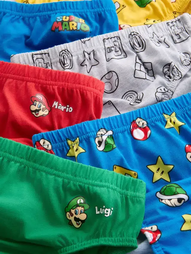 1,5–10 år | 6-pack Super Mario-trosor