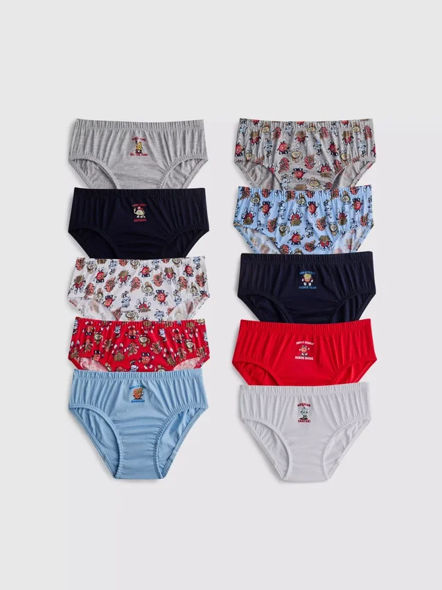 1,5–12 år | 10-pack kalsonger med matmotiv