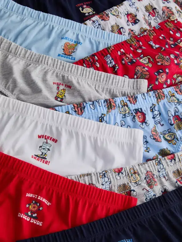 1,5–12 år | 10-pack kalsonger med matmotiv