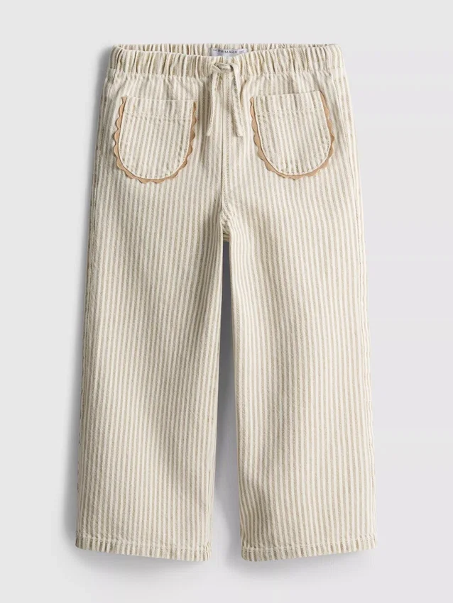 1,5–12 år | The Edit-jeans i bomull med smala ränder