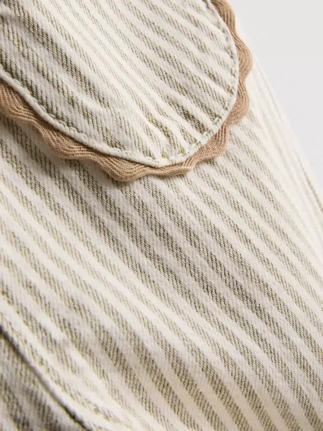 1,5–12 år | The Edit-jeans i bomull med smala ränder