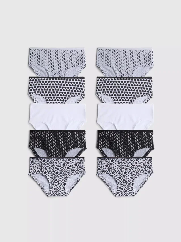 1,5–15 år | 10-pack mönstrade hipster-trosor