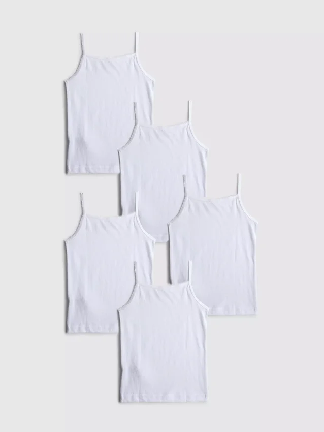 1,5–15 år | 5-pack cami-toppar
