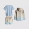 1,5–7 år | 3-delat set med T-shirt, Shorts och hoodie