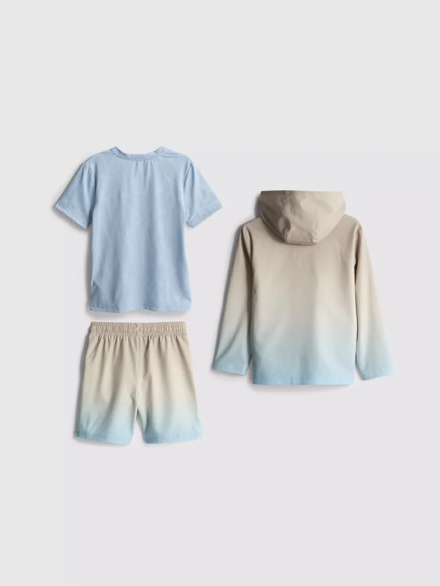 1,5–7 år | 3-delat set med T-shirt, Shorts och hoodie