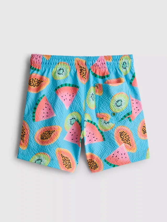 1,5–7 år | badshorts med fruktmönster
