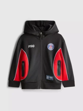 1,5–7 år | Paris Saint-Germain F.C. hoodie med dragkedja
