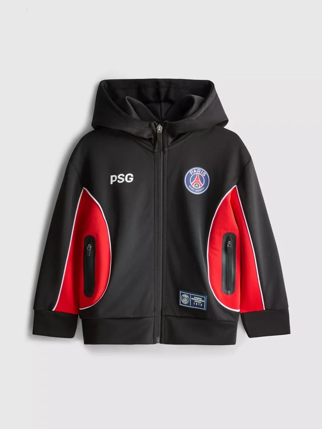 1,5–7 år | Paris Saint-Germain F.C. hoodie med dragkedja