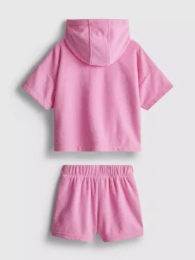 1,5–7 år | Set med handdukshuvtröja och Shorts