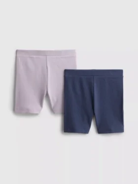 1,5–8 år | 2-pack ribbade cykelshorts