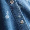 1,5–8 år | blommig, ärmlös denimklänning med krage