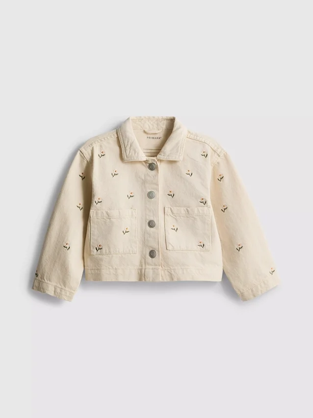 1,5–8 år | blomsterbroderad denimjacka