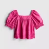 1,5–8 år | blus med blommigt broderi