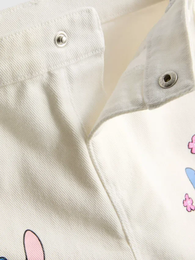 1,5–8 år | Disneys Stitch-denimshorts i kontrastfärger