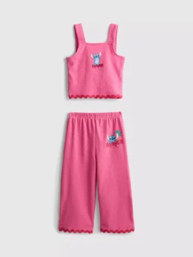 1,5–8 år | Disneys Stitch-set med ric rac-tröja och byxor
