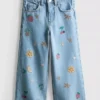 1,5–8 år | Jeans med fruktbroderier