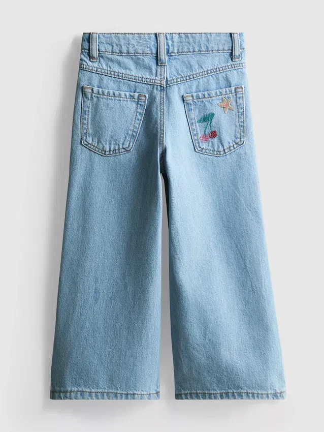 1,5–8 år | Jeans med fruktbroderier