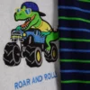 1,5–8 år | pyjamasar i fleece med dinosauriemotiv