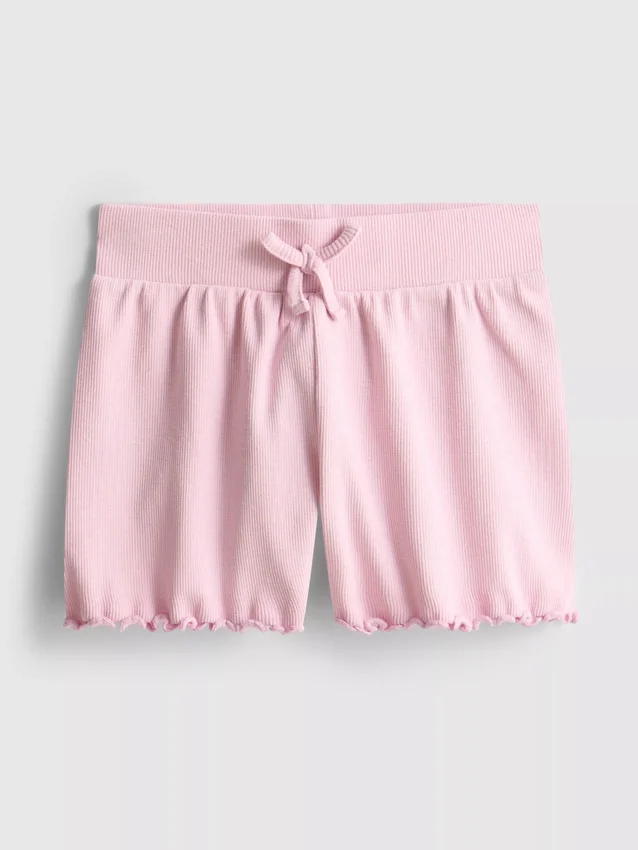 1,5–8 år | Ribbade shorts med lettuce-kant
