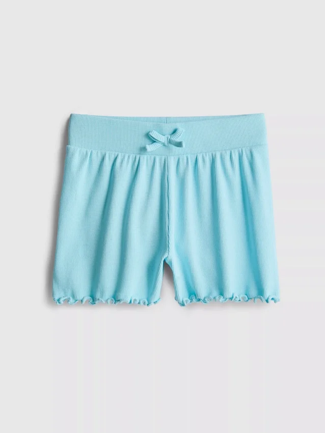 1,5–8 år | Ribbade shorts med lettuce-kant