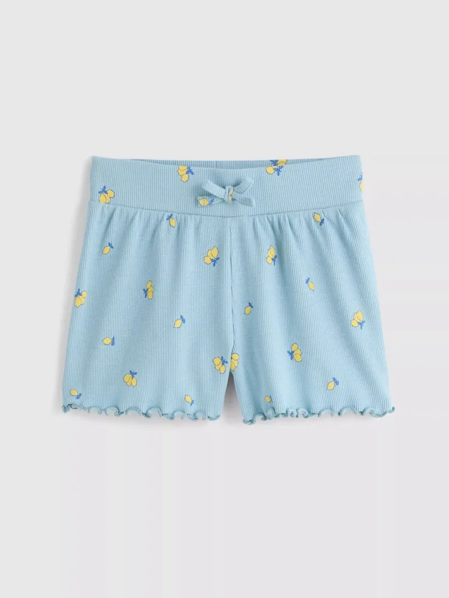 1,5–8 år | Ribbade shorts med lettuce-kant