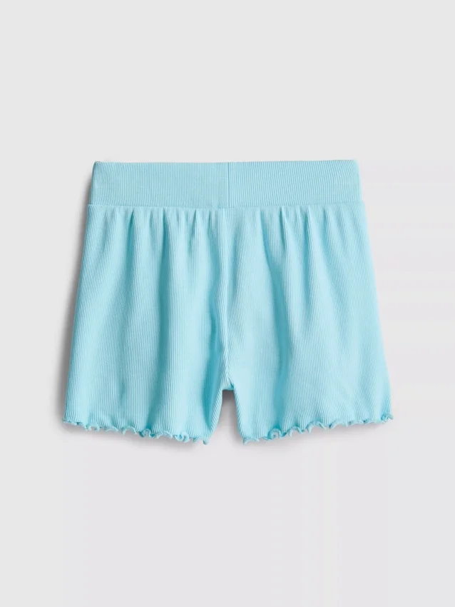 1,5–8 år | Ribbade shorts med lettuce-kant