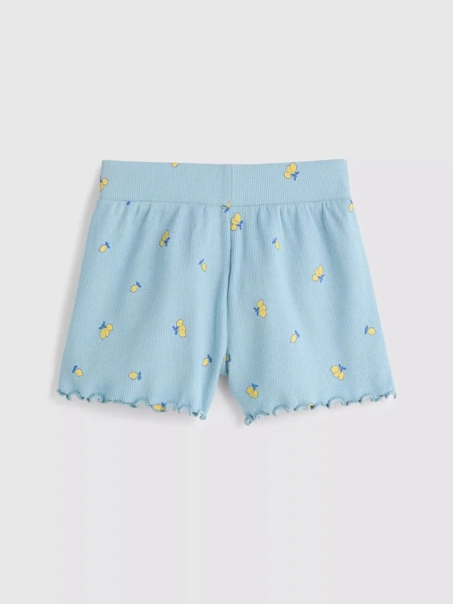 1,5–8 år | Ribbade shorts med lettuce-kant