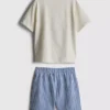 1,5–8 år | Set med T-shirt och shorts med sardinmotiv