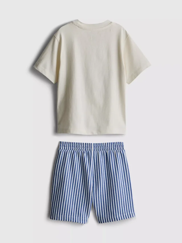 1,5–8 år | Set med T-shirt och shorts med sardinmotiv