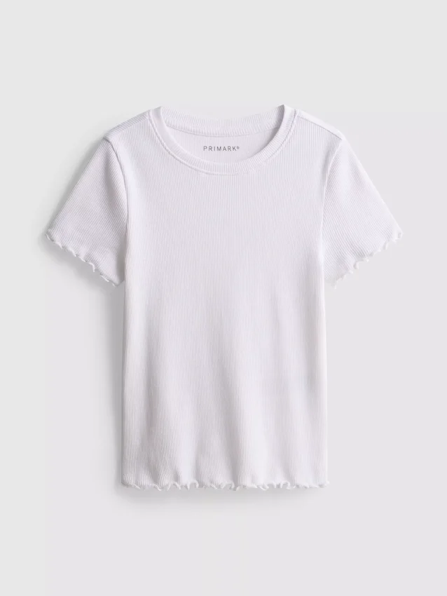 1,5–8 år | T-shirt med ribbad kant