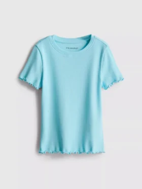 1,5–8 år | T-shirt med ribbad kant