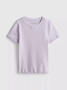 1,5–8 år | T-shirt med ribbad kant