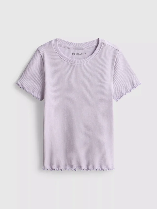 1,5–8 år | T-shirt med ribbad kant