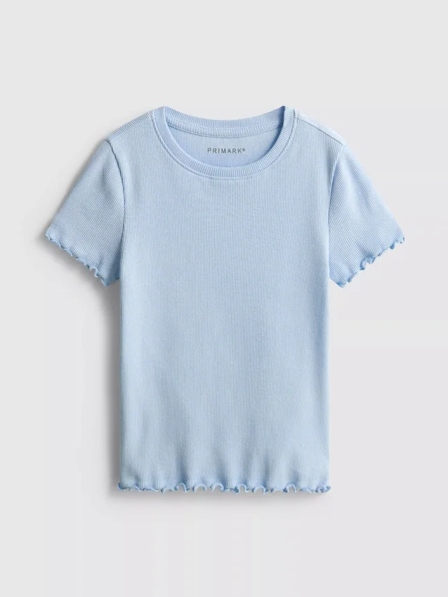 1,5–8 år | T-shirt med ribbad kant