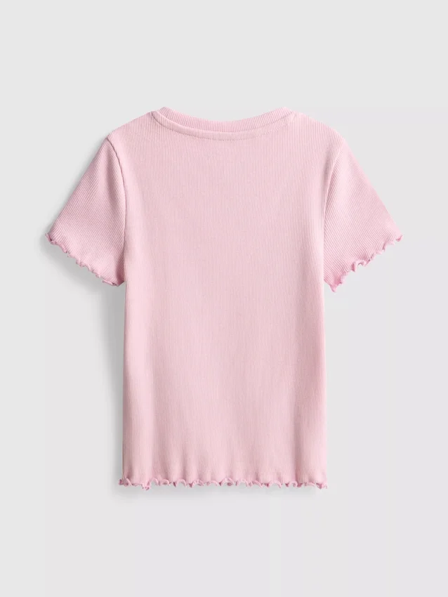 1,5–8 år | T-shirt med ribbad kant
