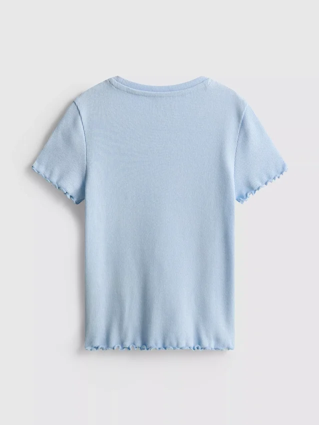 1,5–8 år | T-shirt med ribbad kant