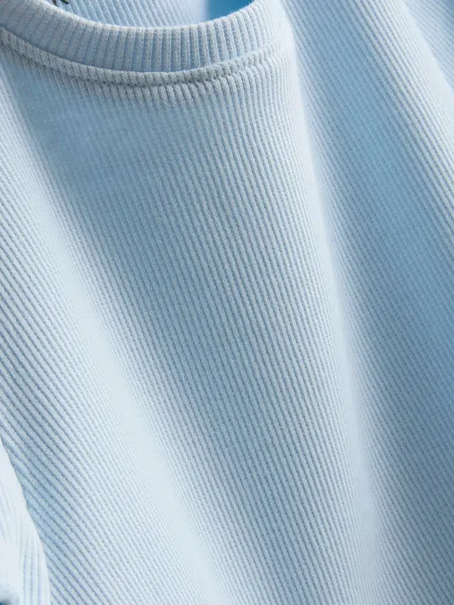1,5–8 år | T-shirt med ribbad kant