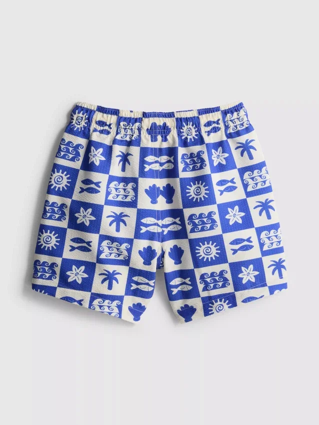 1,5–9 år | badshorts med kakelmönster