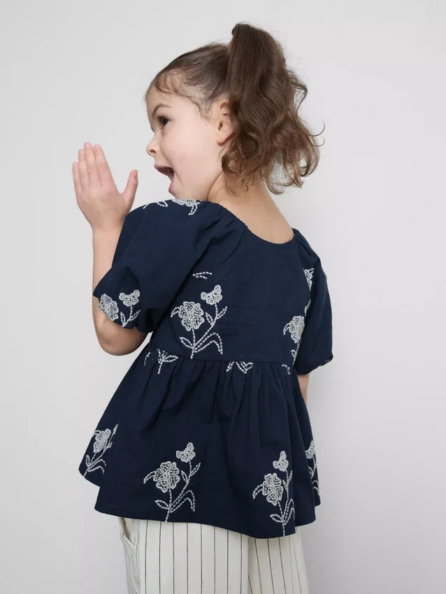 1,5–9 år | blommig blus