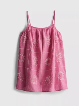 1,5–9 år | broderad cami-klänning i chambray