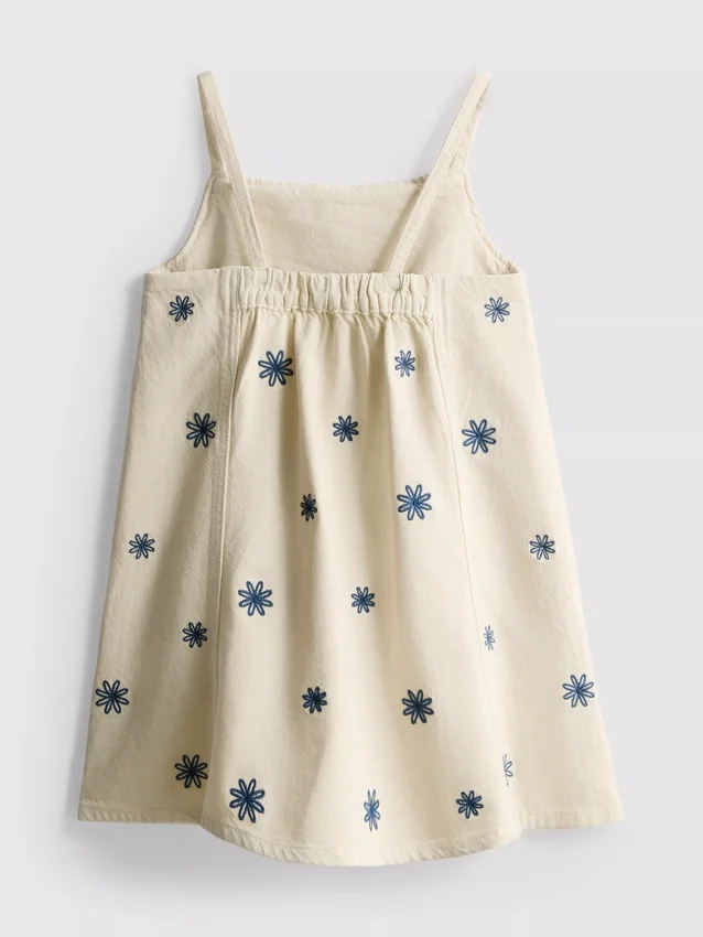 1,5–9 år | broderad denimklänning