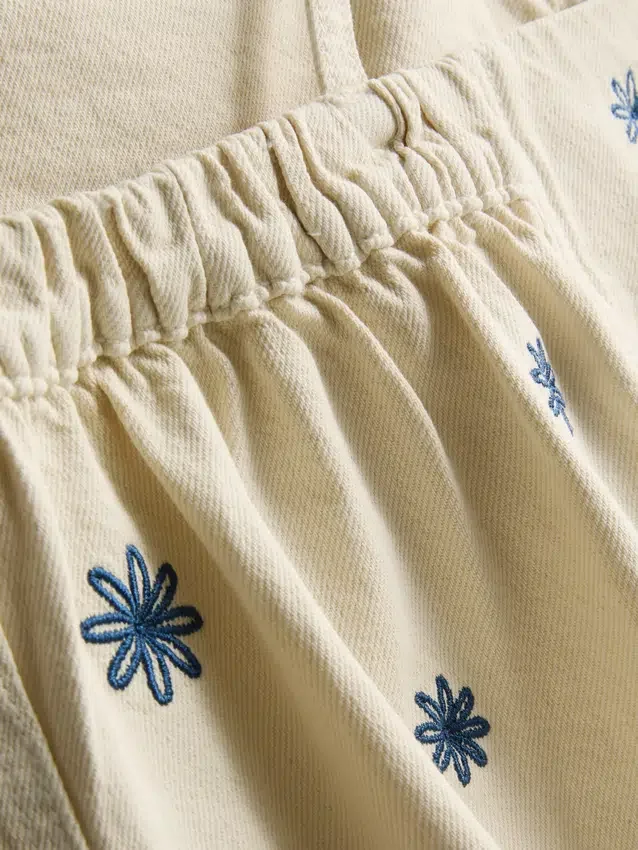 1,5–9 år | broderad denimklänning