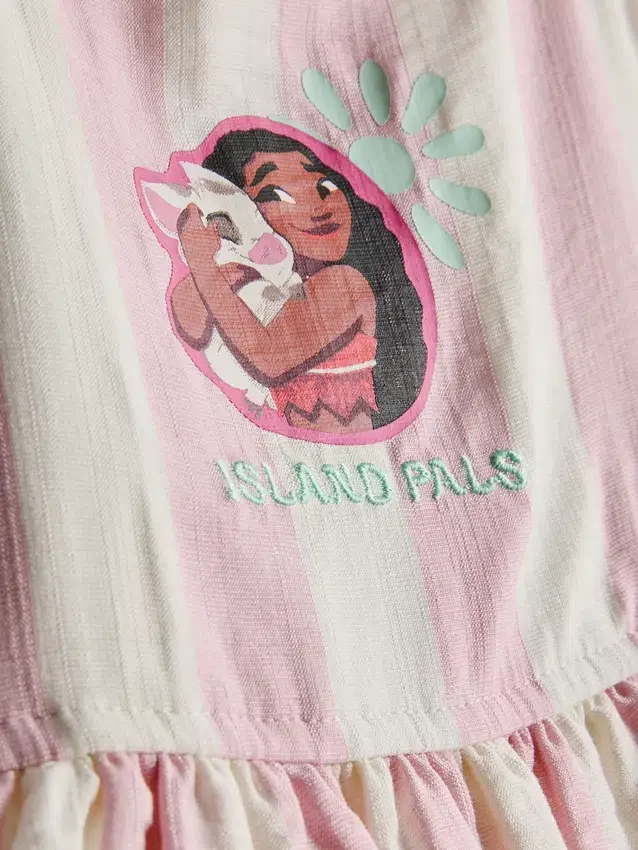 1,5–9 år | Disneys Moana-klänning med lager på lager